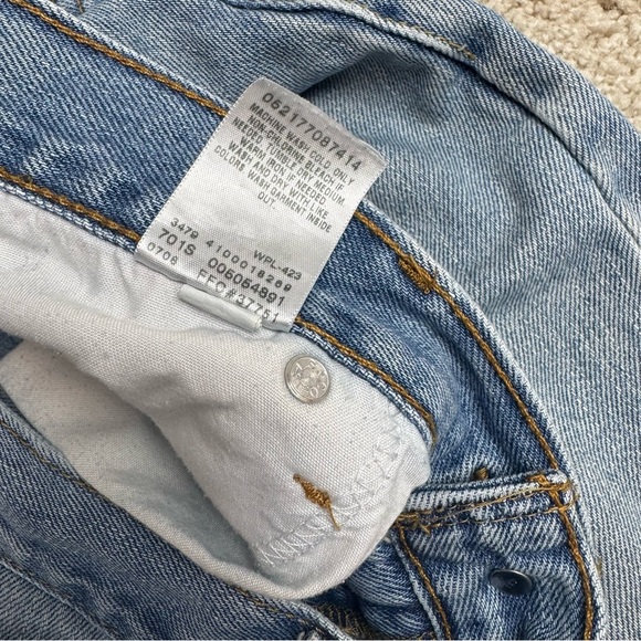 Levi's 505 Y2K Men's Jeans Regular Fit Straight Leg Denim Blue 34x33 Medium Wash - Picture 3 of 8